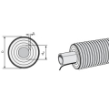 Ecoflex. Труба теплоизолированная Supra Standard (с желтым кабелем) для холодного водоснабжения и напорной канализации - фото 1